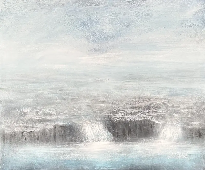 Waterfalls in the mist